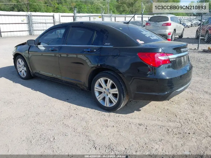 2012 Chrysler 200 Touring VIN: 1C3CCBBG9CN210893 Lot: 42255105