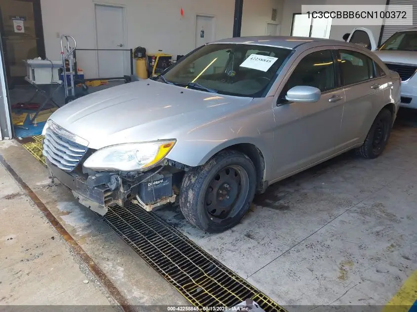 2012 Chrysler 200 Touring VIN: 1C3CCBBB6CN100372 Lot: 42258845