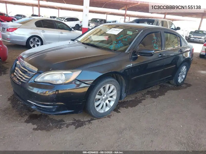 2012 Chrysler 200 Touring VIN: 1C3CCBBB9CN155138 Lot: 42264022