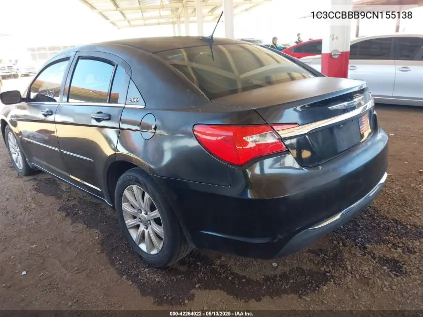 2012 Chrysler 200 Touring VIN: 1C3CCBBB9CN155138 Lot: 42264022
