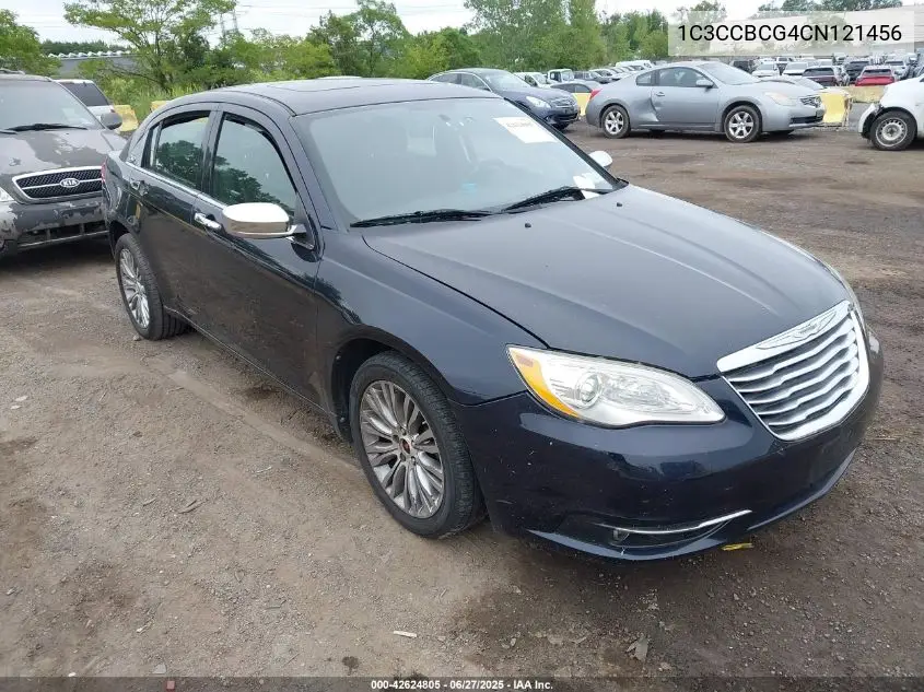 2012 Chrysler 200 Limited VIN: 1C3CCBCG4CN121456 Lot: 42624805