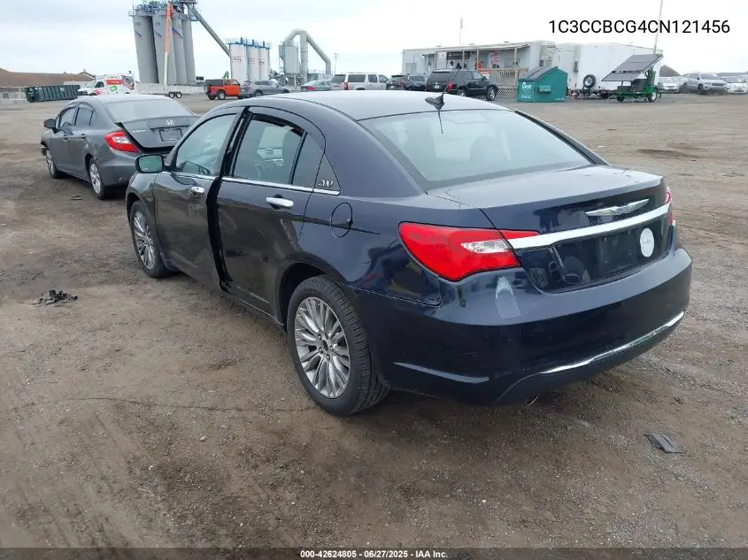 2012 Chrysler 200 Limited VIN: 1C3CCBCG4CN121456 Lot: 42624805