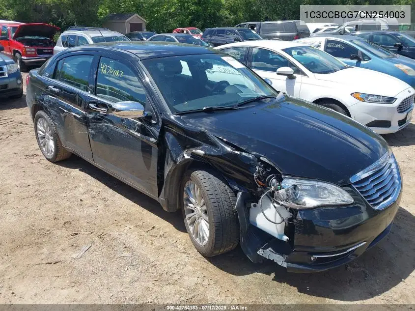 2012 Chrysler 200 Limited VIN: 1C3CCBCG7CN254003 Lot: 42764183