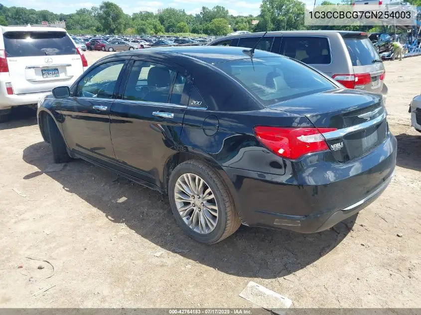 2012 Chrysler 200 Limited VIN: 1C3CCBCG7CN254003 Lot: 42764183