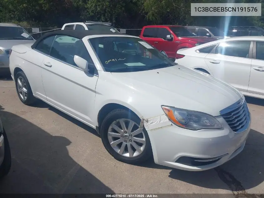 2012 Chrysler 200 Touring VIN: 1C3BCBEB5CN191576 Lot: 42775310
