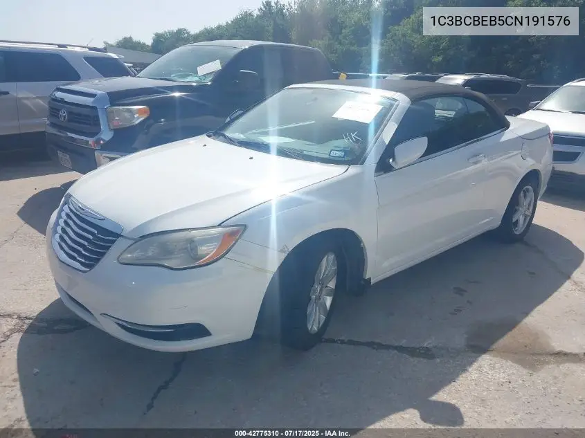 2012 Chrysler 200 Touring VIN: 1C3BCBEB5CN191576 Lot: 42775310