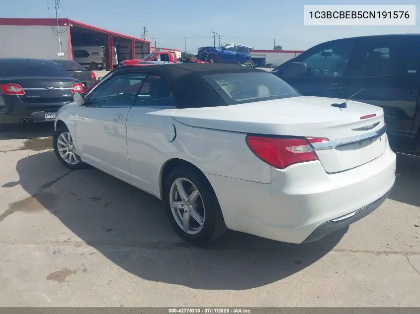 2012 Chrysler 200 Touring VIN: 1C3BCBEB5CN191576 Lot: 42775310