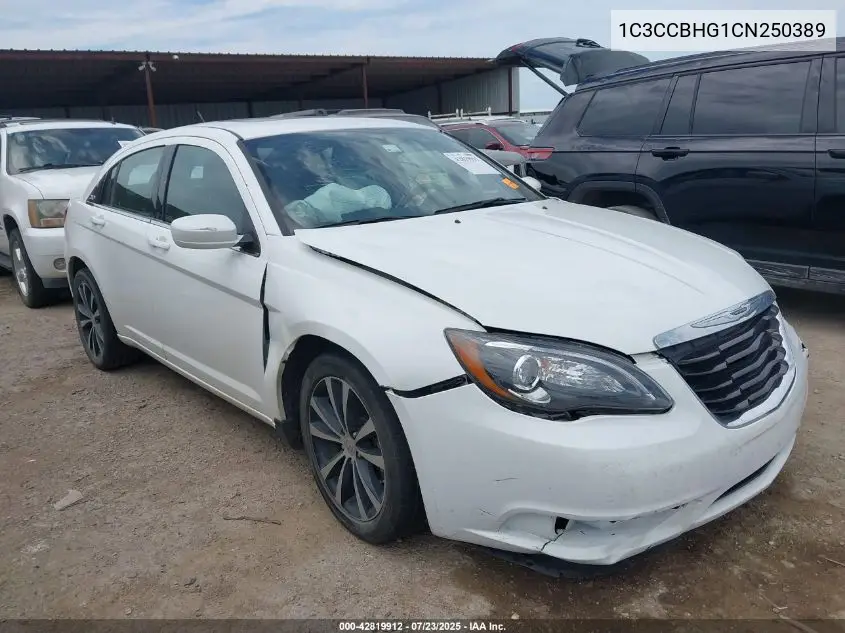 2012 Chrysler 200 S VIN: 1C3CCBHG1CN250389 Lot: 42819912