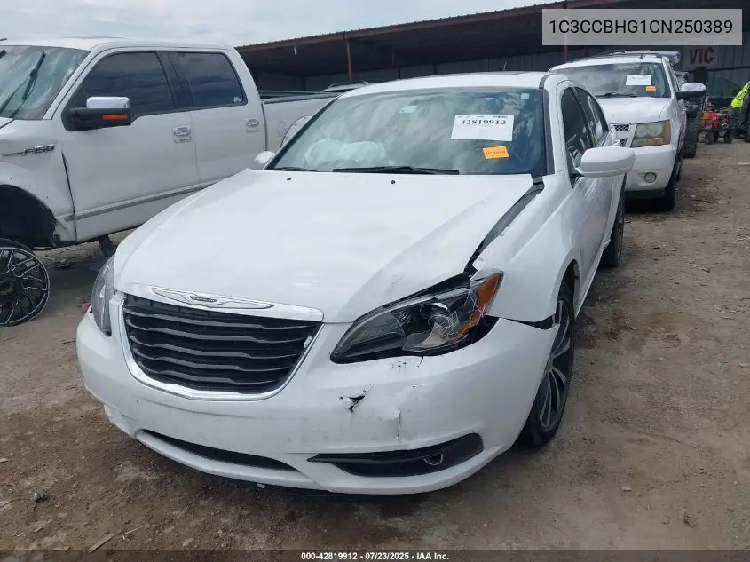 2012 Chrysler 200 S VIN: 1C3CCBHG1CN250389 Lot: 42819912