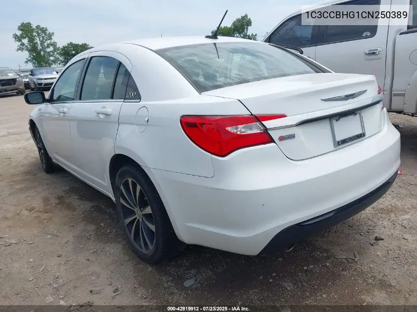 2012 Chrysler 200 S VIN: 1C3CCBHG1CN250389 Lot: 42819912