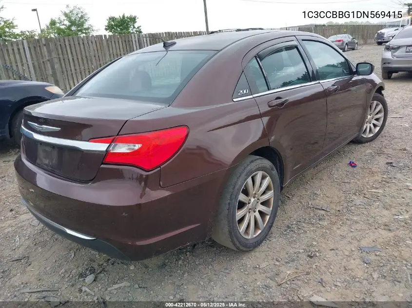 2013 Chrysler 200 Touring VIN: 1C3CCBBG1DN569415 Lot: 42212670