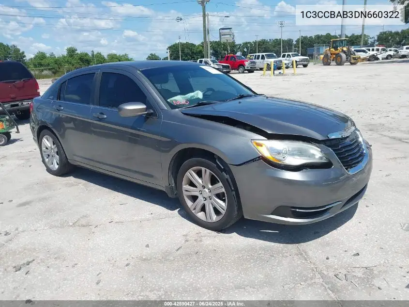 2013 Chrysler 200 Lx VIN: 1C3CCBAB3DN660322 Lot: 42590427