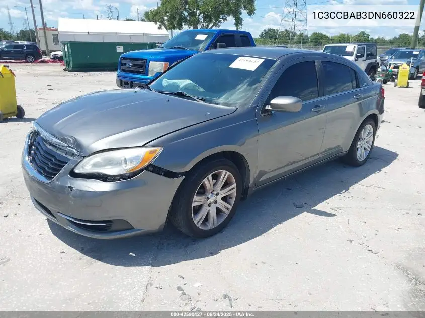 2013 Chrysler 200 Lx VIN: 1C3CCBAB3DN660322 Lot: 42590427