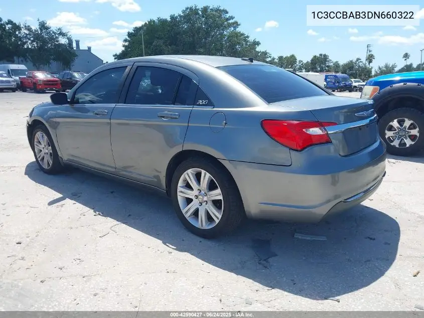2013 Chrysler 200 Lx VIN: 1C3CCBAB3DN660322 Lot: 42590427