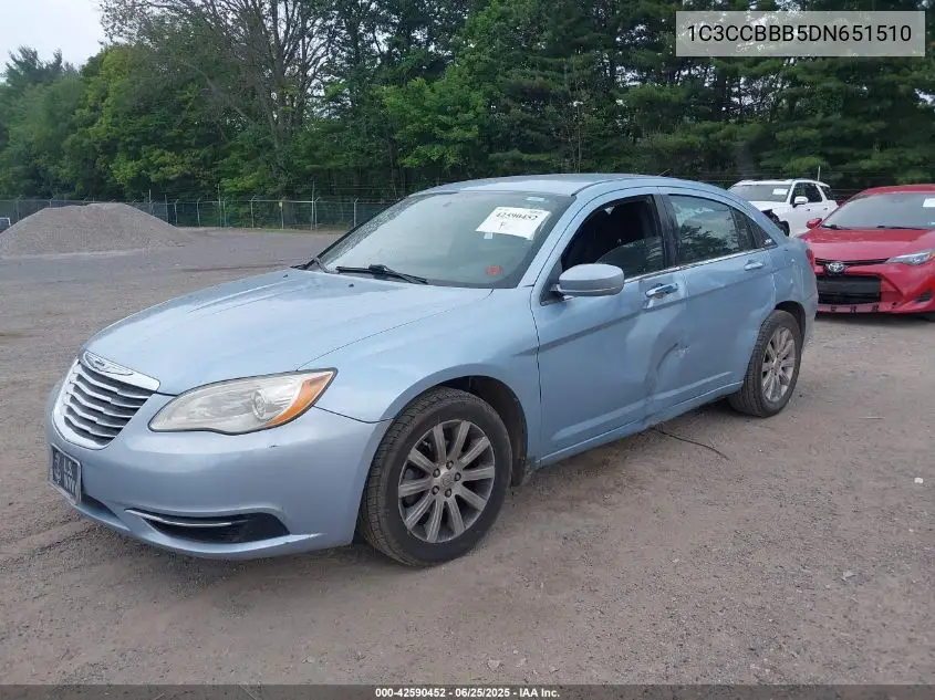 2013 Chrysler 200 Touring VIN: 1C3CCBBB5DN651510 Lot: 42590452