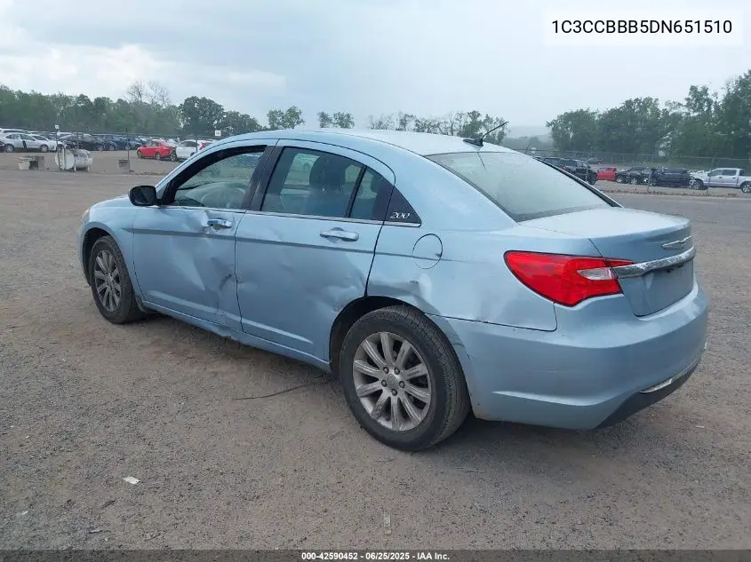 2013 Chrysler 200 Touring VIN: 1C3CCBBB5DN651510 Lot: 42590452