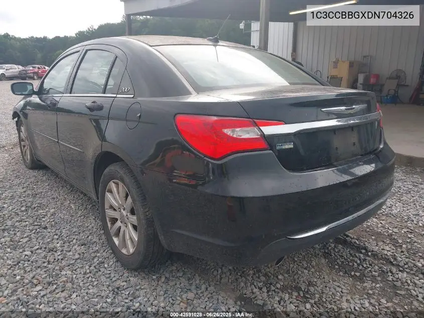2013 Chrysler 200 Touring VIN: 1C3CCBBGXDN704326 Lot: 42591028