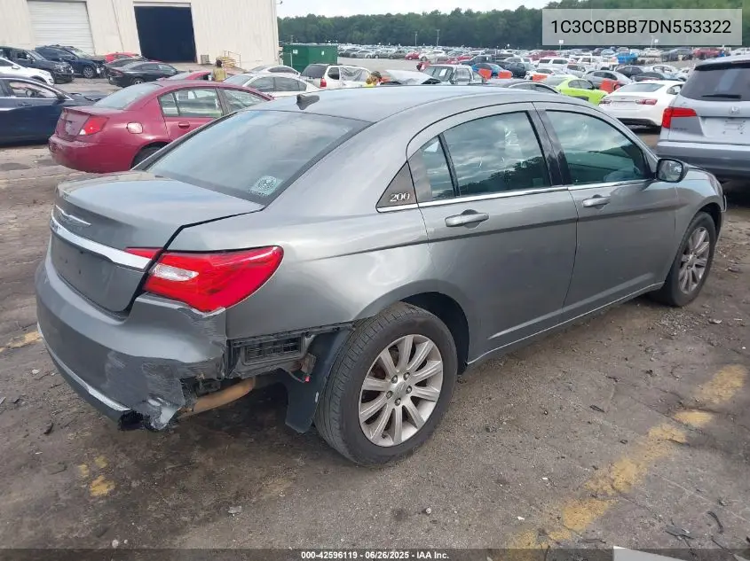 2013 Chrysler 200 Touring VIN: 1C3CCBBB7DN553322 Lot: 42596119
