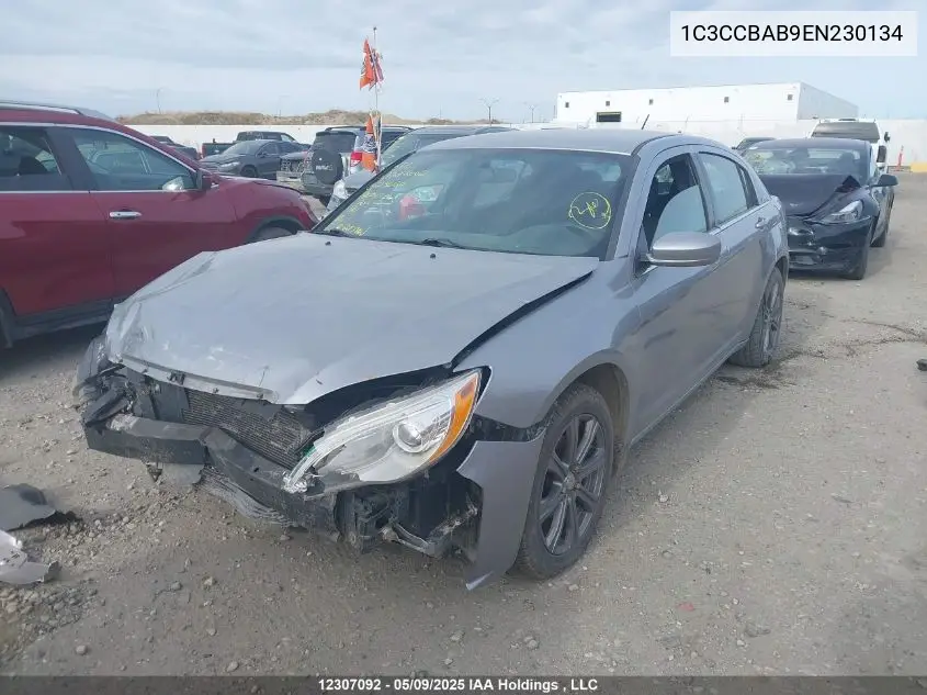 2014 Chrysler 200 Lx VIN: 1C3CCBAB9EN230134 Lot: 12307092