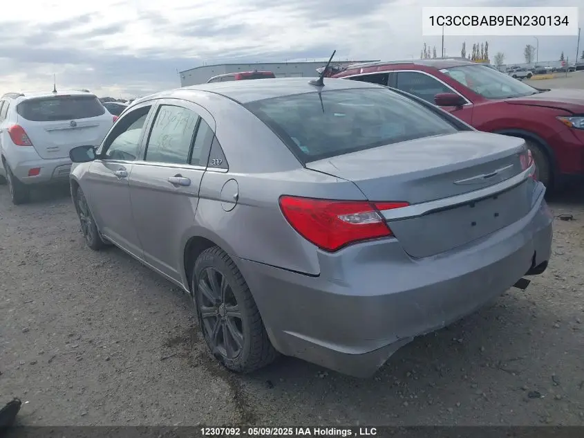 2014 Chrysler 200 Lx VIN: 1C3CCBAB9EN230134 Lot: 12307092