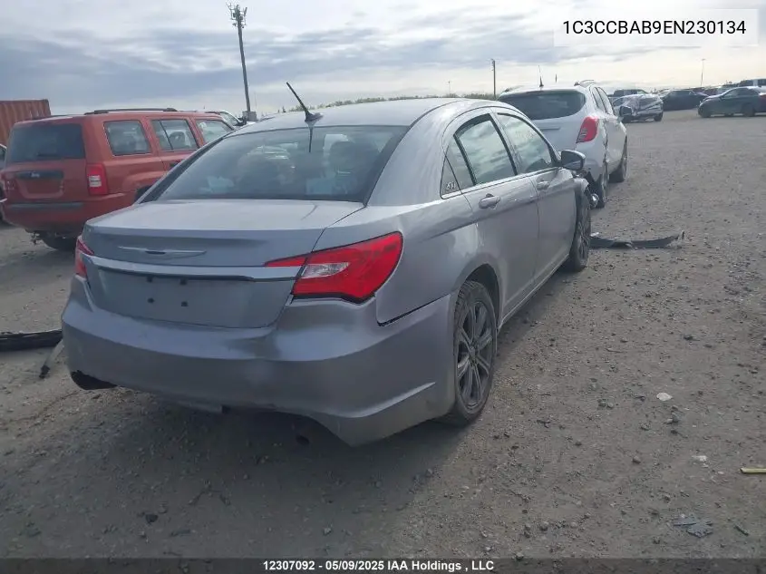 2014 Chrysler 200 Lx VIN: 1C3CCBAB9EN230134 Lot: 12307092