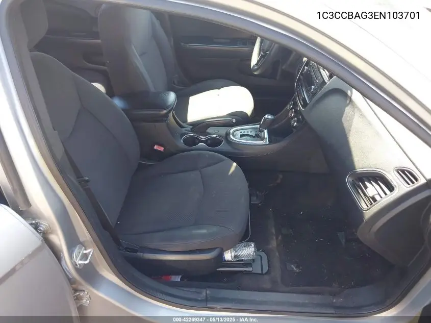 2014 Chrysler 200 Lx VIN: 1C3CCBAG3EN103701 Lot: 42269347