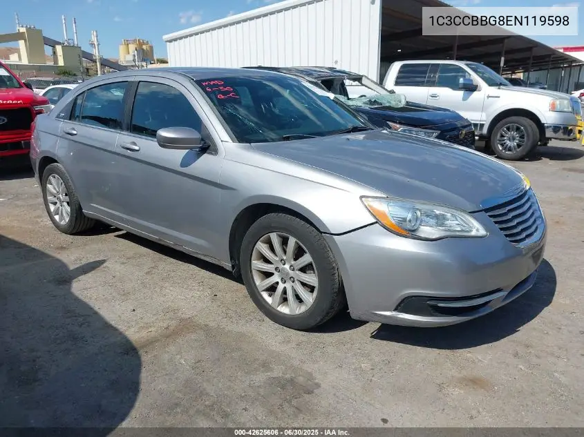 2014 Chrysler 200 Touring VIN: 1C3CCBBG8EN119598 Lot: 42625606