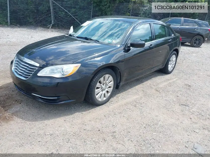2014 Chrysler 200 Lx VIN: 1C3CCBAG0EN101291 Lot: 42798818