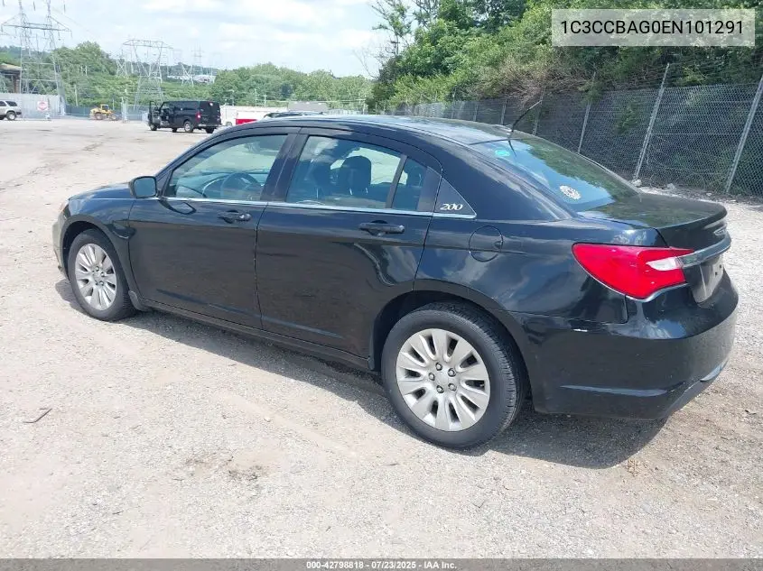 2014 Chrysler 200 Lx VIN: 1C3CCBAG0EN101291 Lot: 42798818