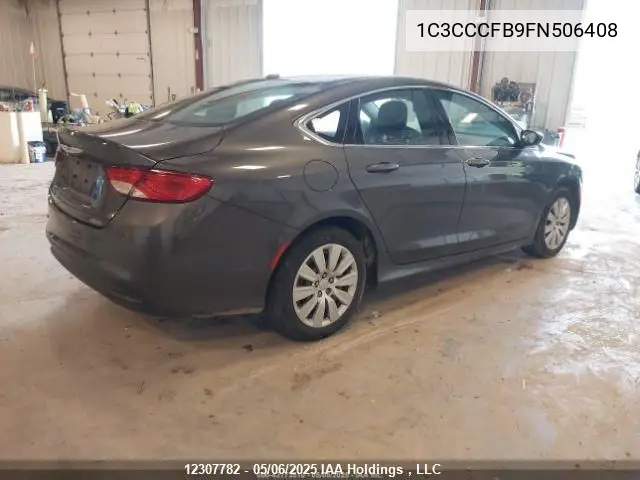 2015 Chrysler 200 Lx VIN: 1C3CCCFB9FN506408 Lot: 12307782