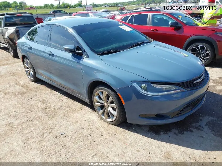 2015 Chrysler 200 S VIN: 1C3CCCBBXFN619113 Lot: 42264554