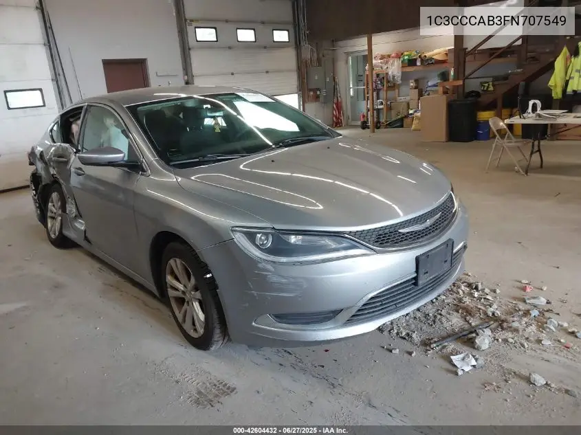 2015 Chrysler 200 Limited VIN: 1C3CCCAB3FN707549 Lot: 42604432