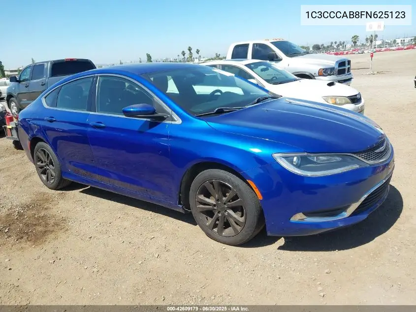 2015 Chrysler 200 Limited VIN: 1C3CCCAB8FN625123 Lot: 42609179