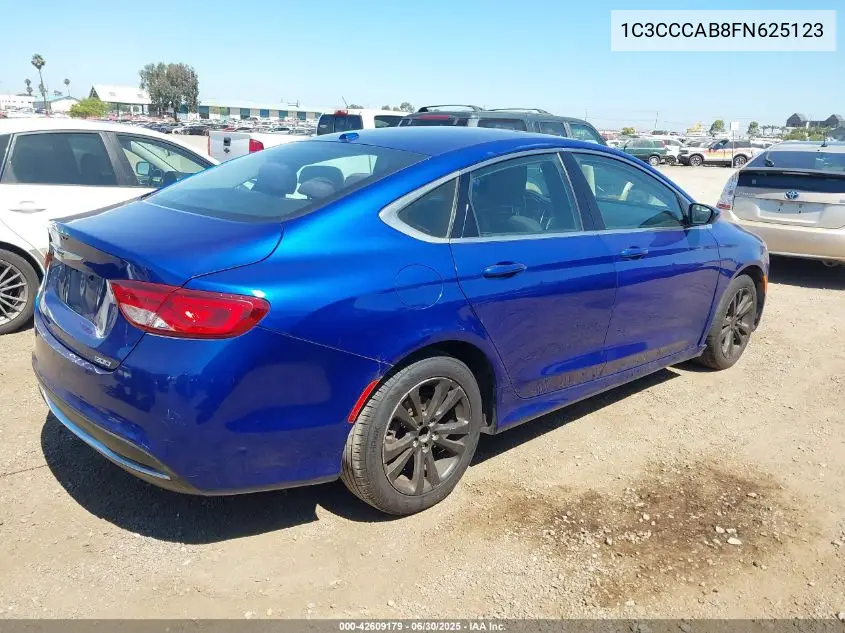 2015 Chrysler 200 Limited VIN: 1C3CCCAB8FN625123 Lot: 42609179
