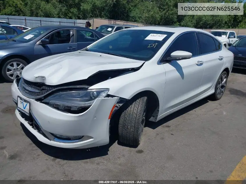 2015 Chrysler 200 C VIN: 1C3CCCCG2FN625546 Lot: 42617537