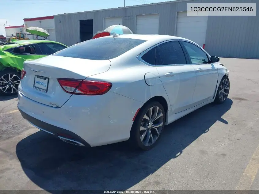 2015 Chrysler 200 C VIN: 1C3CCCCG2FN625546 Lot: 42617537