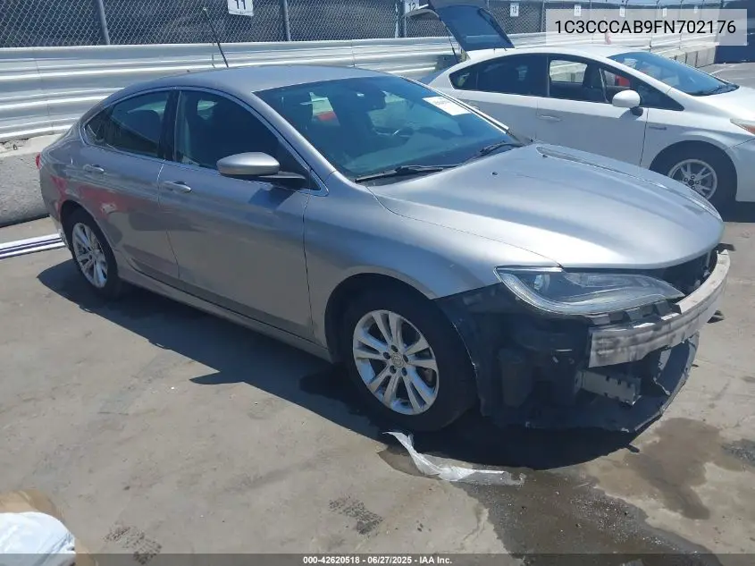 2015 Chrysler 200 Limited VIN: 1C3CCCAB9FN702176 Lot: 42620518
