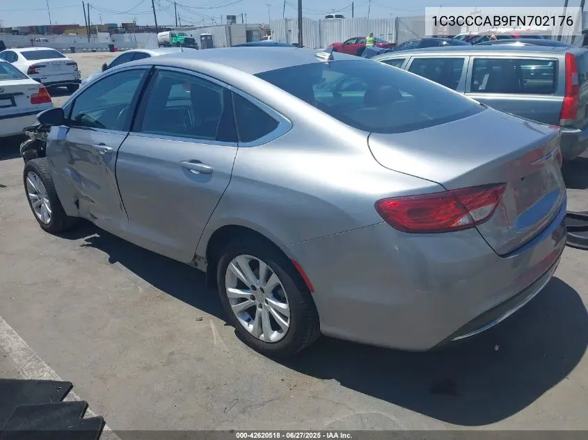 2015 Chrysler 200 Limited VIN: 1C3CCCAB9FN702176 Lot: 42620518