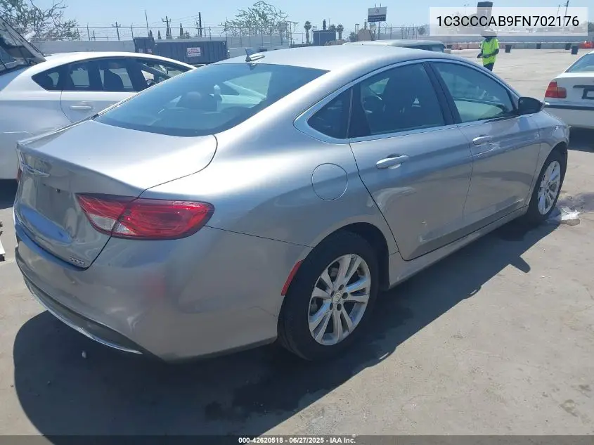 2015 Chrysler 200 Limited VIN: 1C3CCCAB9FN702176 Lot: 42620518