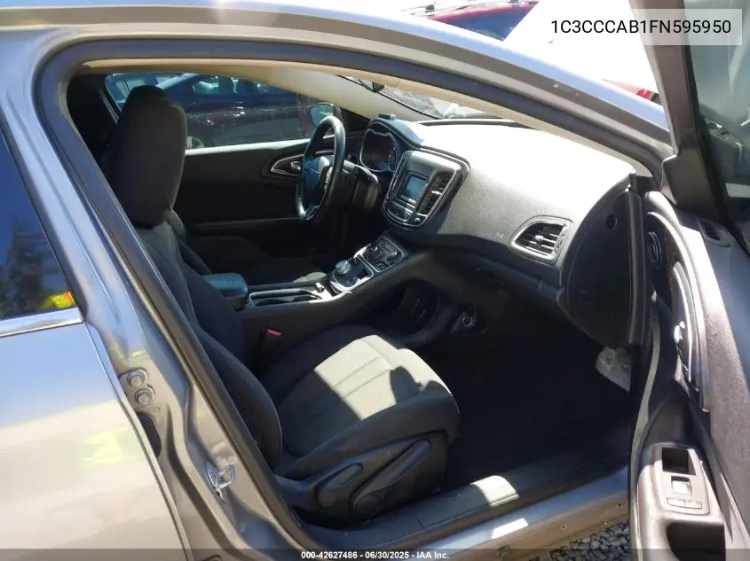 2015 Chrysler 200 Limited VIN: 1C3CCCAB1FN595950 Lot: 42627486