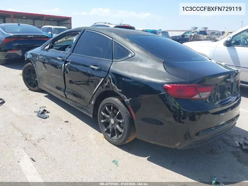 2015 Chrysler 200 Lx VIN: 1C3CCCFBXFN729119 Lot: 42797303