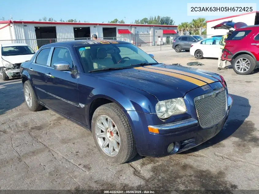 2005 Chrysler 300 300C Awd VIN: 2C3AK63H05H672425 Lot: 42224241