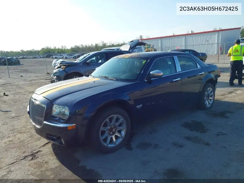 2005 Chrysler 300 300C Awd VIN: 2C3AK63H05H672425 Lot: 42224241