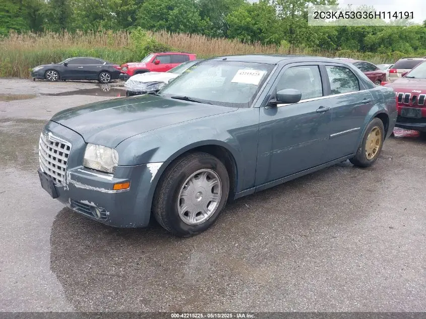 2006 Chrysler 300 Touring VIN: 2C3KA53G36H114191 Lot: 42215225