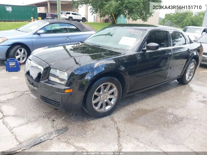 2006 Chrysler 300 VIN: 2C3KA43R56H151710 Lot: 42262772
