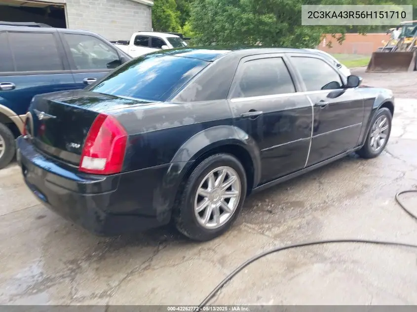 2006 Chrysler 300 VIN: 2C3KA43R56H151710 Lot: 42262772