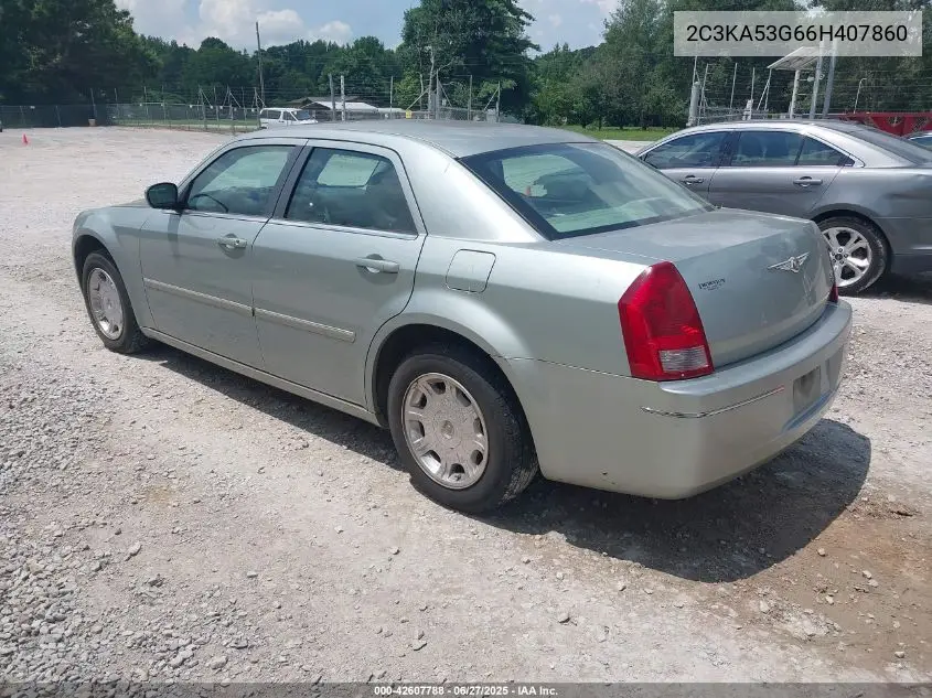 2006 Chrysler 300 Touring VIN: 2C3KA53G66H407860 Lot: 42607788