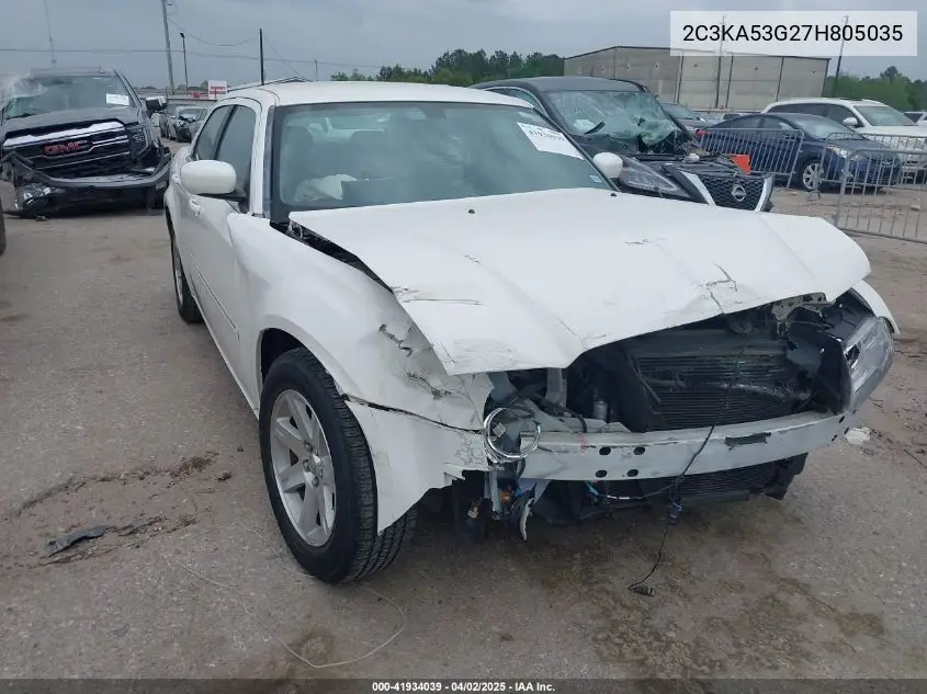 2007 Chrysler 300 Touring VIN: 2C3KA53G27H805035 Lot: 41934039