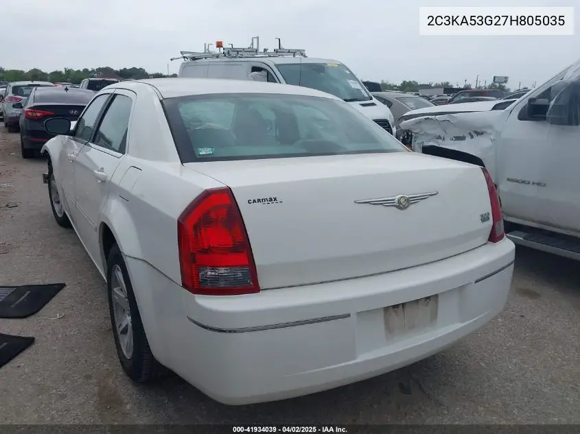 2007 Chrysler 300 Touring VIN: 2C3KA53G27H805035 Lot: 41934039