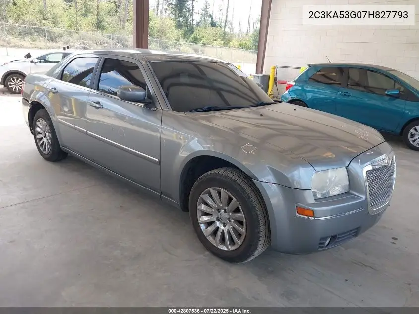 2007 Chrysler 300 Touring VIN: 2C3KA53G07H827793 Lot: 42807536